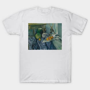 Still Life with a Ginger Jar and Eggplants by Paul Cezanne T-Shirt